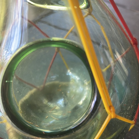 🍷Vintage Italian Blown Green Glass Wine Decanter 🍷 - Picture 8 of 14